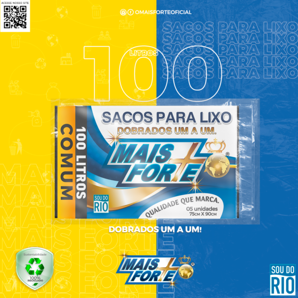 saco para lixo 100l