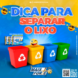 dia para separar o lixo